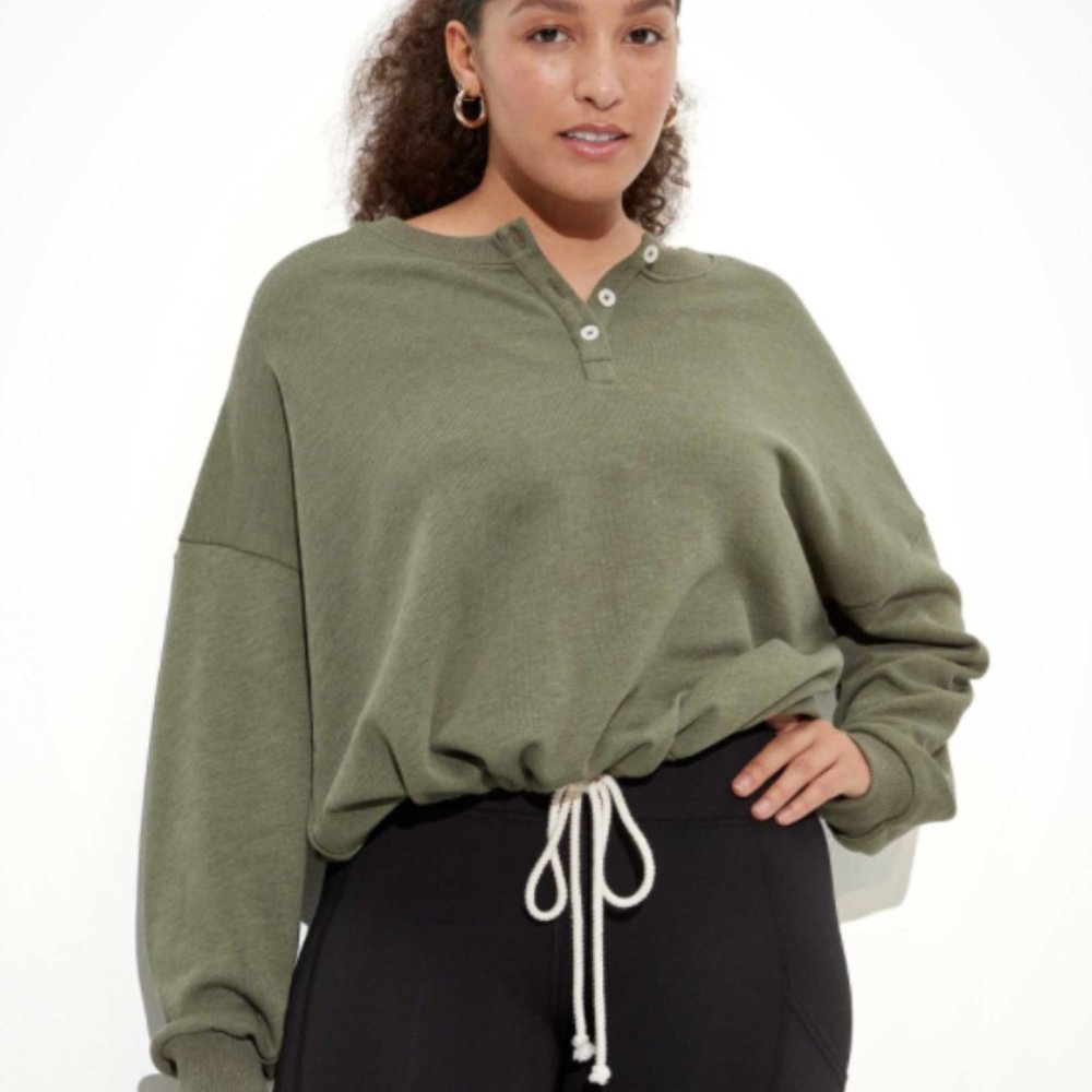 American Eagle / Henley sweater / M - Picture 3 of 15